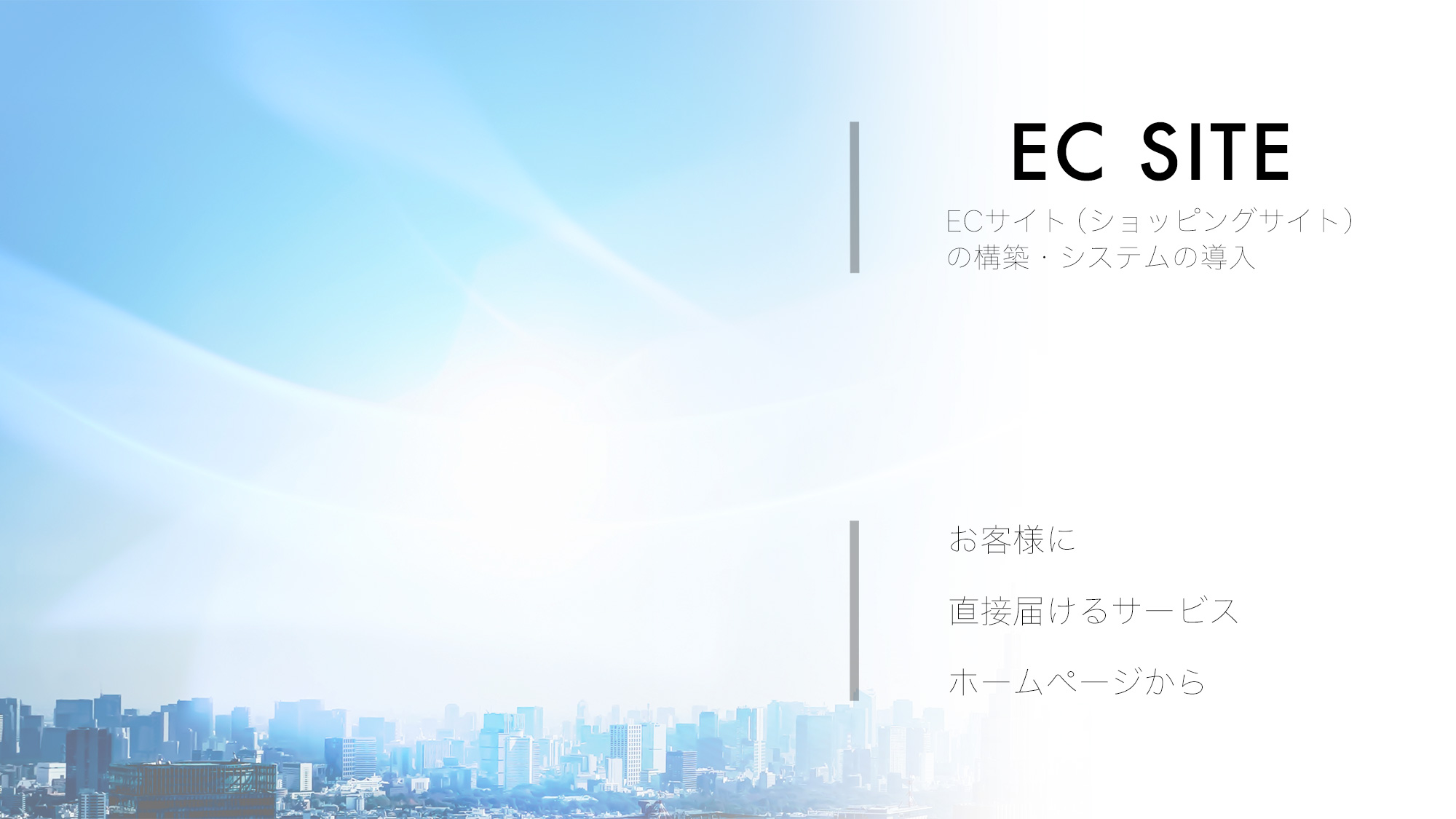 ECサイト（ショッピングサイト）の構築・システムの導入